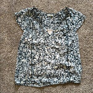 Lovestitch Women’s Blue and Cream Blouse